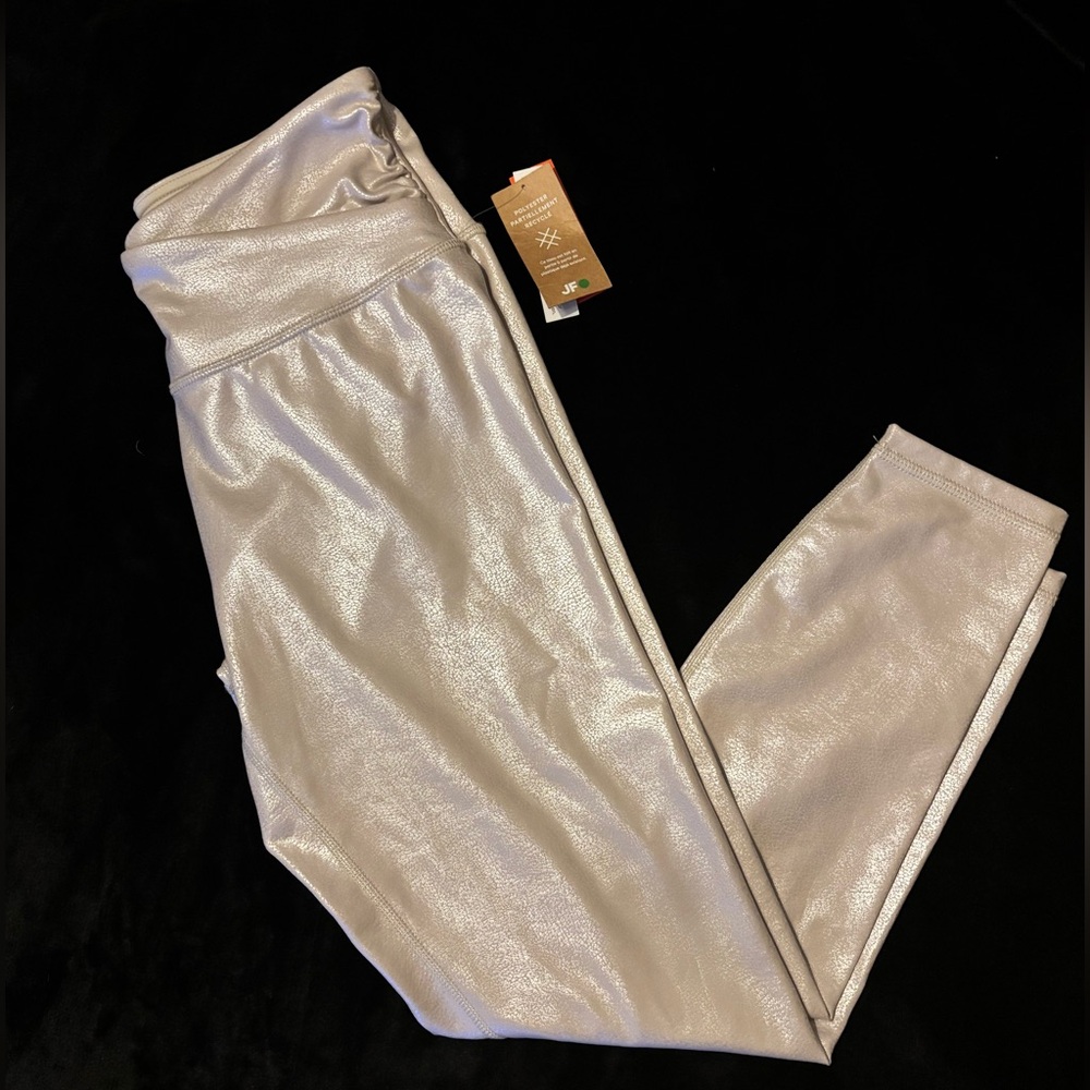 Joe Fresh Shimmering Silver Leggings
